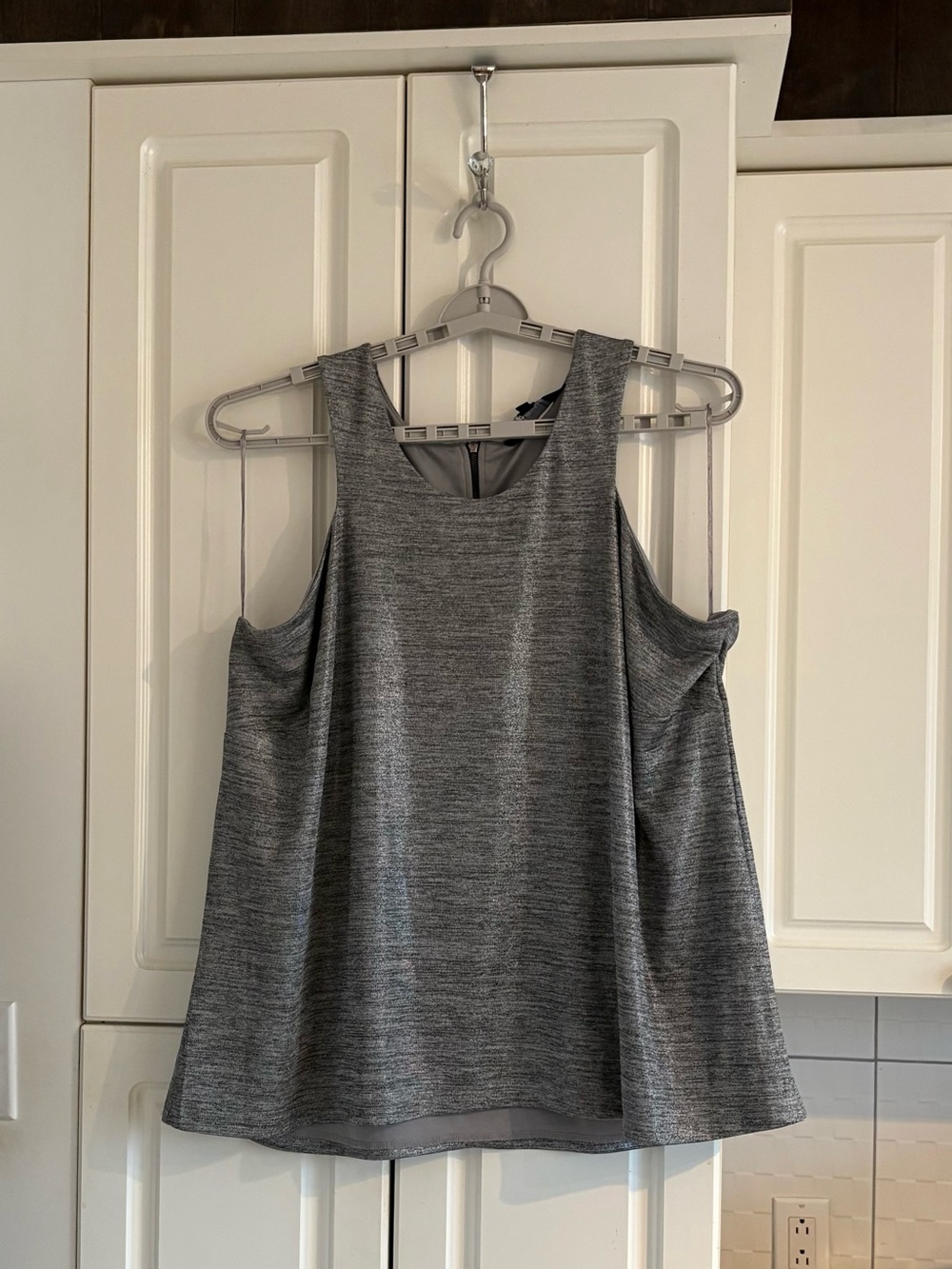 Michel Studio Silver- Gray Tank Top